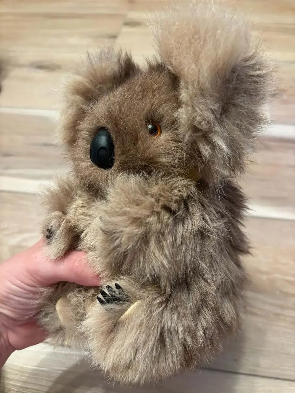 Vintage Genuine Real Fur Koala Bear Stuffed Animal Made in Australia